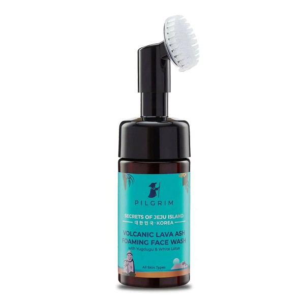 Pilgrim Volcanic Lava Ash Foaming Face Wash with Brush -120 ml image 1