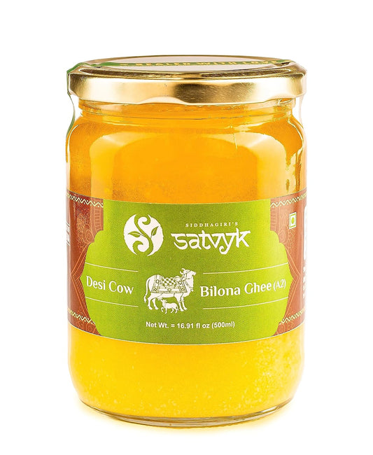 Siddhagiri's Satvyk Organic Pure Desi Cow Ghee - 250 ml image 1