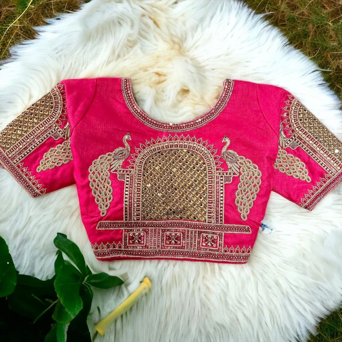 Silk Embroidery Work Blouse image 3