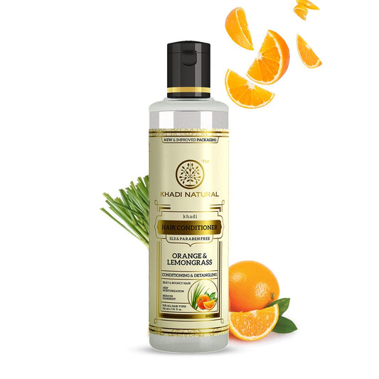 Khadi Natural Orange & Lemongrass Herbal Hair Conditioner-210ml image 1