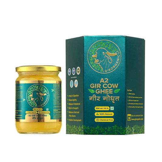 Gir Organic A2 Gir Cow Ghee - 500 gm image 1