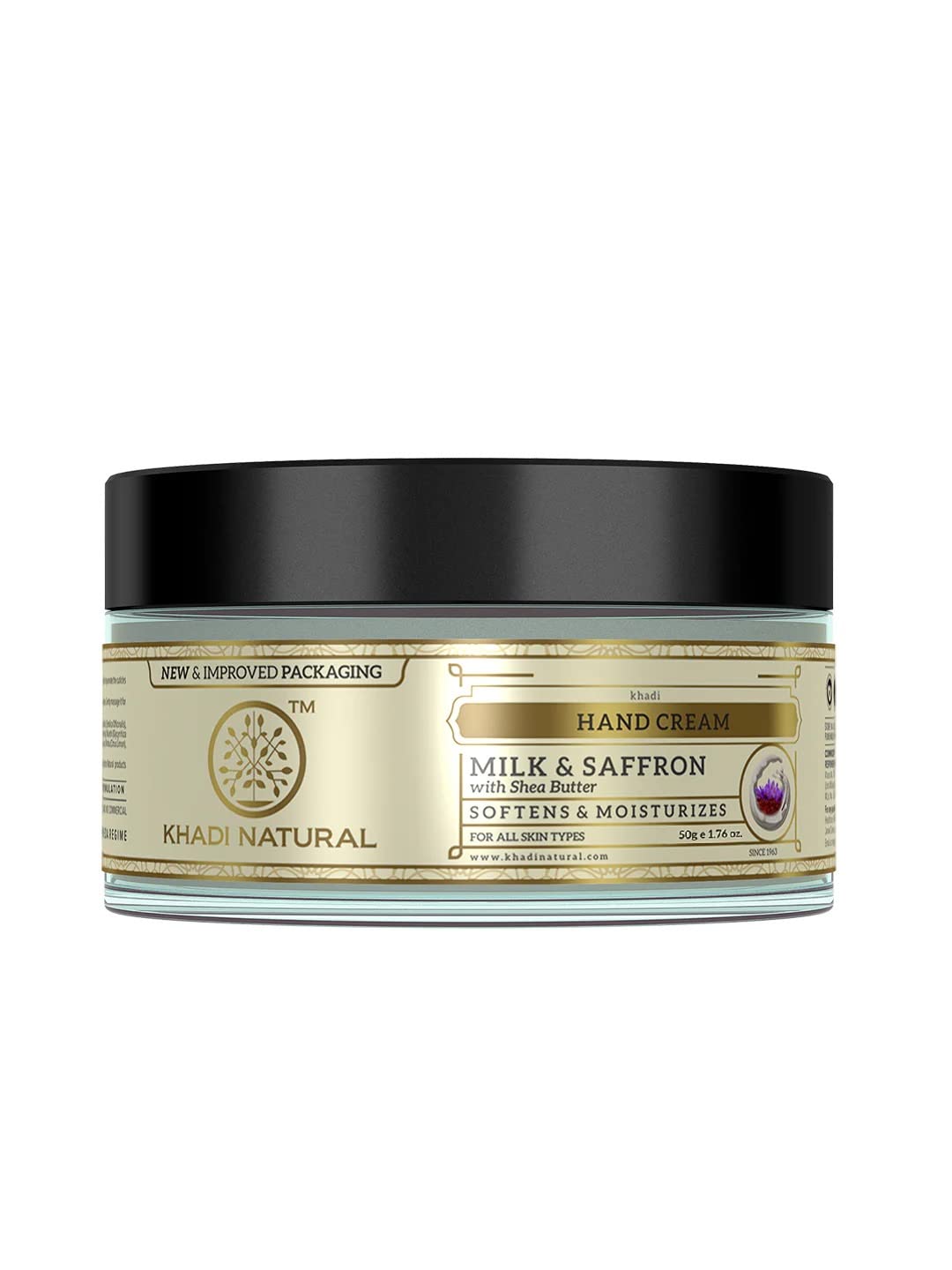 Khadi Natural Herbal Milk and Saffron Hand Cream with Shea Butter (50 Gms) image 1