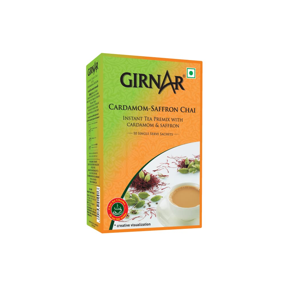 Girnar Cardamom - Saffron Chai - 10 Sachets image 1