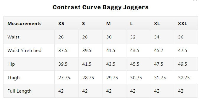 Contrast Curve Baggy Joggers image 5