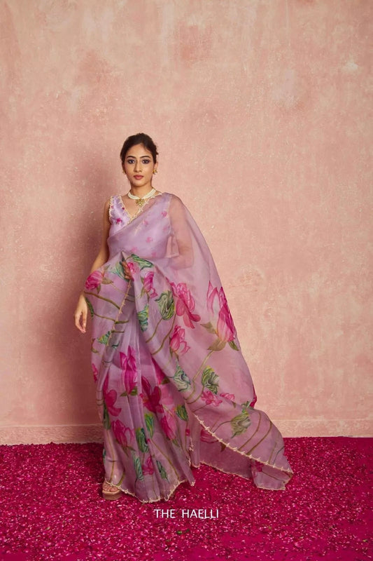 Soft Organza Saree & Blouse image 1