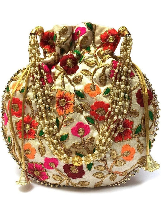 Embroidered Favour Bag Potli Bag image 1