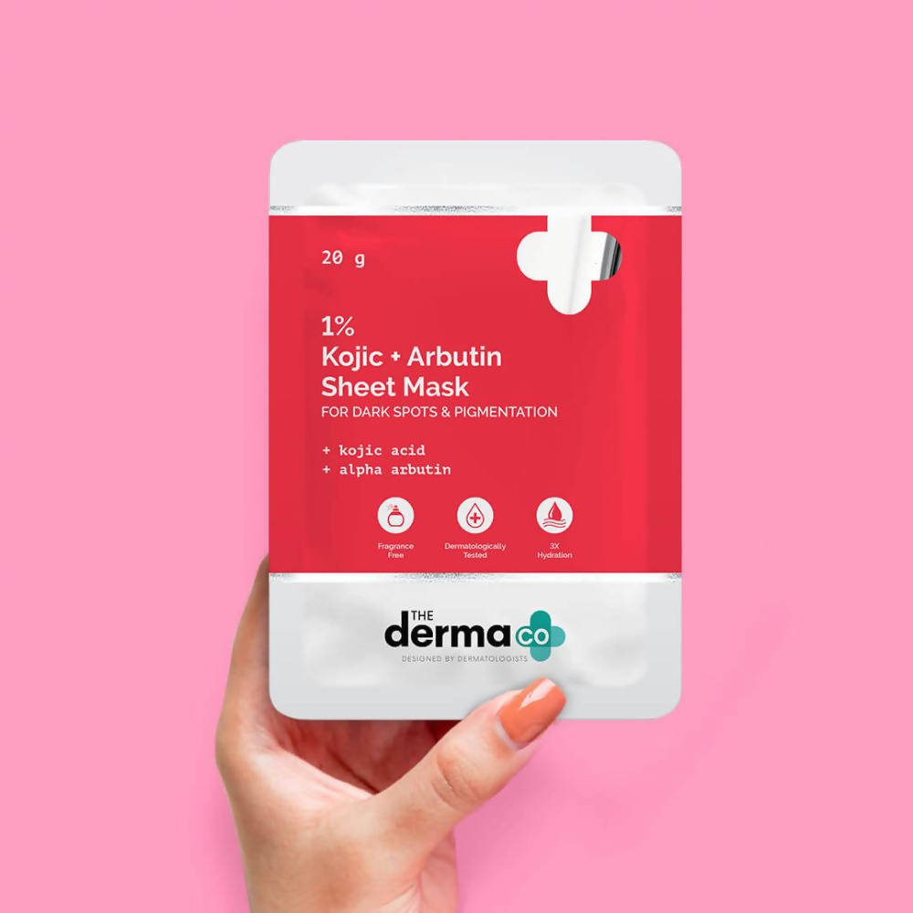 The Derma Co 1% Salicylic Acid Face Serum Sheet Mask With Salicylic Acid & Allantoin for Acne Prone Skin - 20g image 2