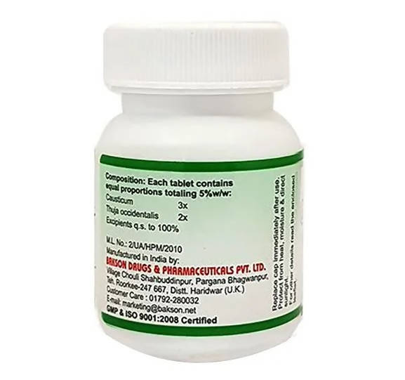 Bakson's Homeopathy Wart Aid Tablets image 2