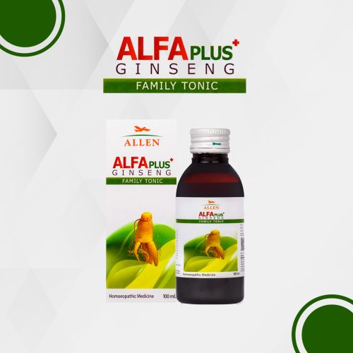 Allen Homeopathy Alfa Plus Ginseng Family Tonic image 1