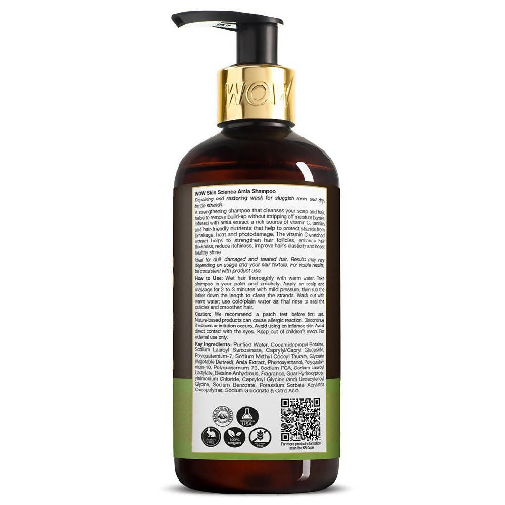 Wow Skin Science Amla Shampoo - 300 ml image 2