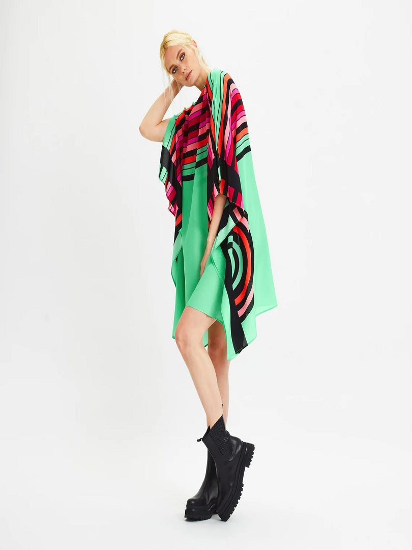 Striped Chelsea Georgette Short Kaftan Top For Women J5646 image 3