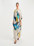 Women Casual Wear Long Rayon Cotton Maxi Dress J5767 image 1