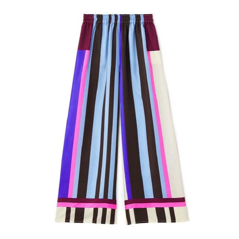 Women Satin Silk Top and Palazzo Set Printed Co Ord Set J5796 image 4