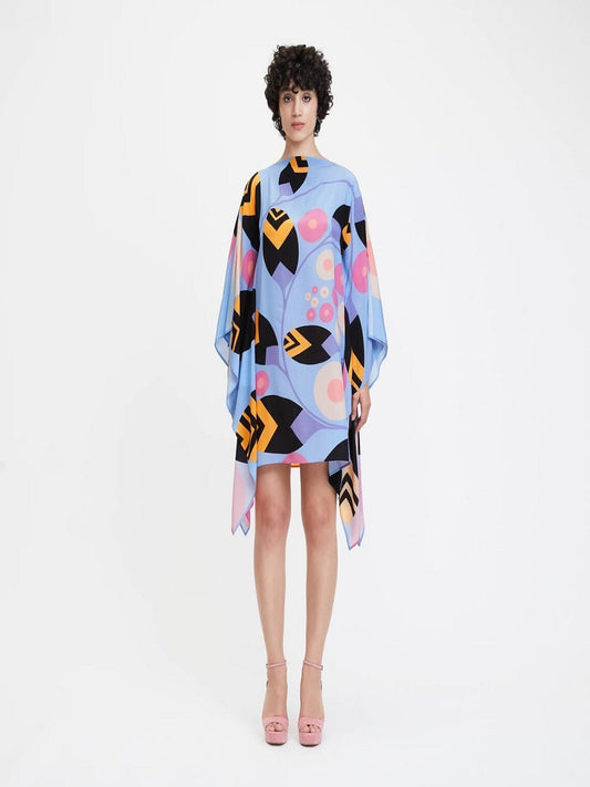 Casual Wear French Moss Printed Women Short Kaftan J5700 image 1
