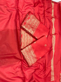 Red Color Kanjivaram Soft Lichi Silk Jacquard Work On All Over The Saree image 2