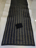 Black Color Georgette With Sequence Work Saree image 2