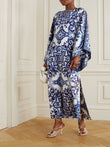 Beachwear Organza Silk Luxury Wear Modern Fashion Wear Women Kaftan J5797 image 1