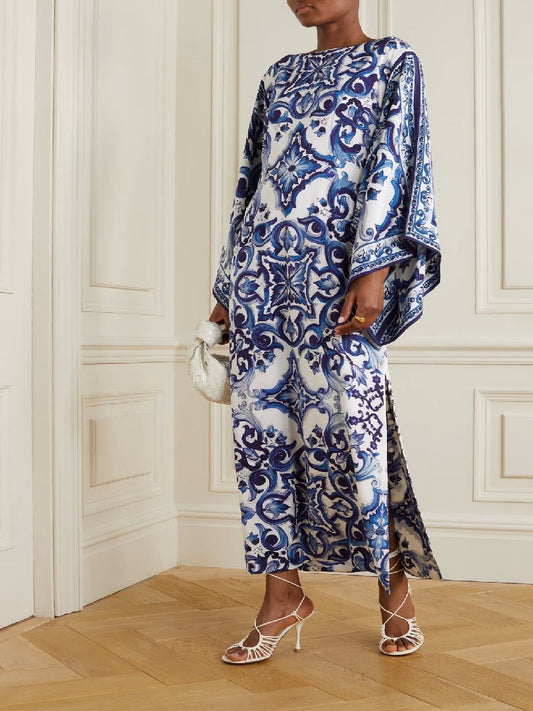 Beachwear Organza Silk Luxury Wear Modern Fashion Wear Women Kaftan J5797 image 1