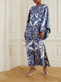 Beachwear Organza Silk Luxury Wear Modern Fashion Wear Women Kaftan J5797 image 1