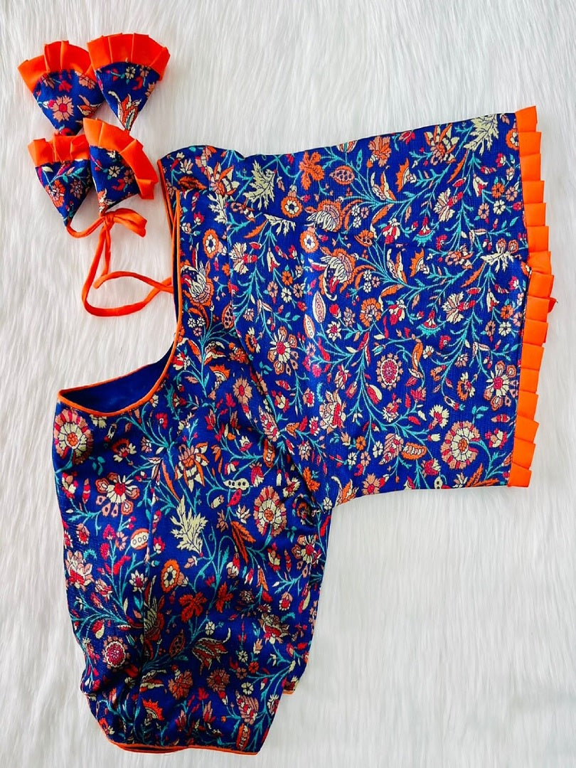 Full Stitched Saree Blouse Ready To Wear Silk Blouse Designer Choli RK image 3