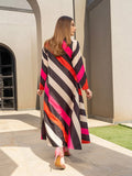 Lounge Wear Striped Printed Top, Fancy Korean Kurti J5718 image 2