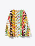Umbrella Short Printed Korean Kaftan Free Size J5719 image 3