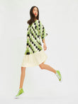 Checked Printed Women Short Maxi Top Party Wear Dress J5756 image 1
