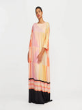 Digital Printed Evening Wear Poly Rayon Cotton Maxi Top Dress Gowns J5758 image 1