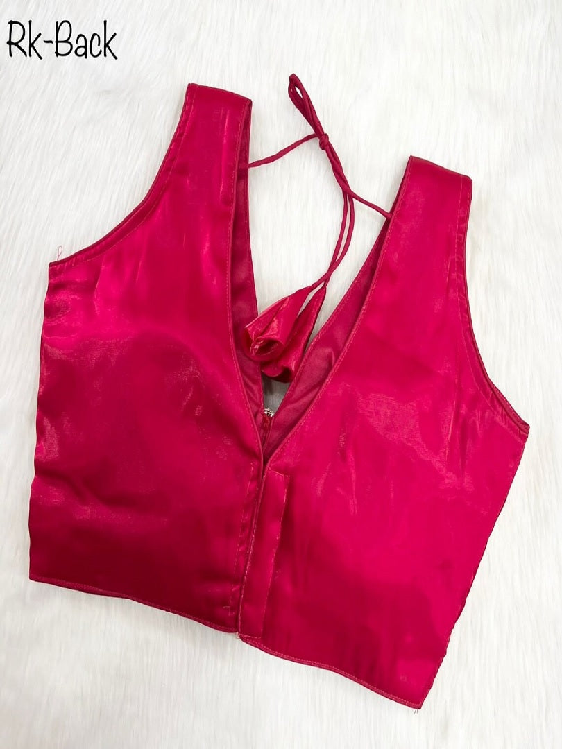 Fancy Party Wear Pleated Pattern Blouse image 2