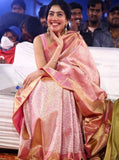Peach Kanchipuram Silk Saree image 2