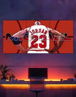 MJ 23 Split Poster – Michael Jordan 300 GSM Matte Wall Art Tribute Paperback bookcover – AVRBOOKS