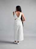White Linen Jumpsuit image 2