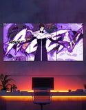 Aizen Split Poster – Bleach Anime Wall Art on 300 GSM Paper Paperback bookcover – AVRBOOKS