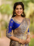 Soft Lichi Silk Kanjivaram Saree image 2