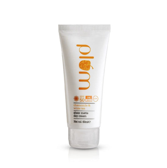 Plum Chamomile & White Tea Sheer Matte Day Cream SPF 50 PA+++ - 60 ML image 1