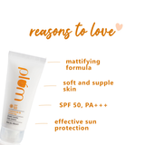 Plum Chamomile & White Tea Sheer Matte Day Cream SPF 50 PA+++ - 60 ML image 3