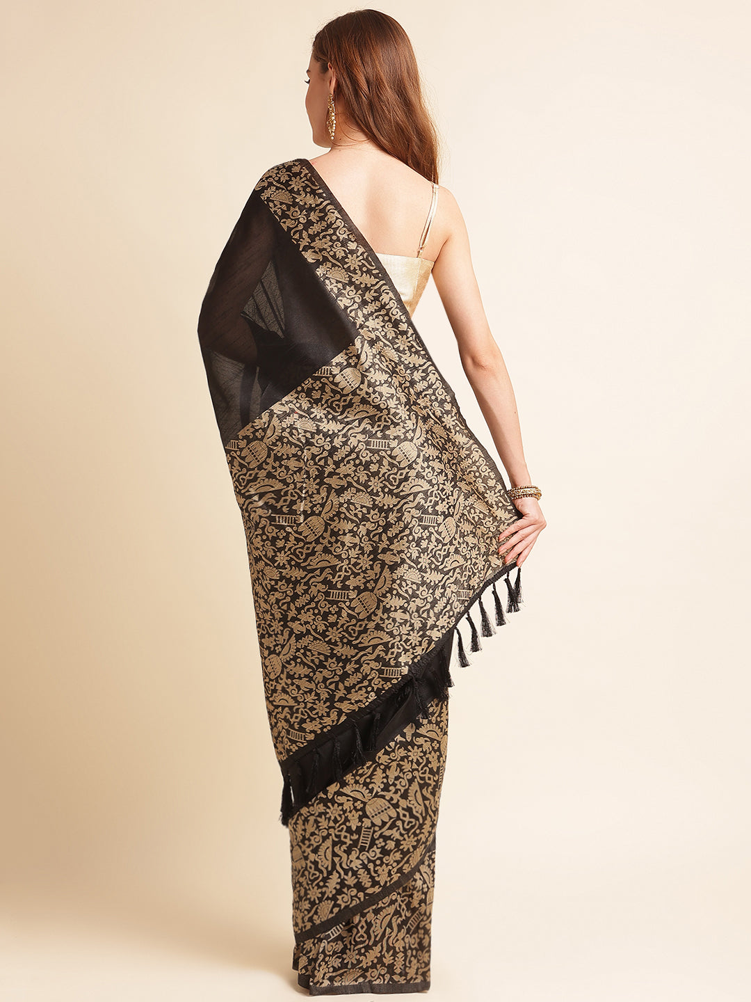 Rich Pallu Row Silk Weaving Work Saree image 11