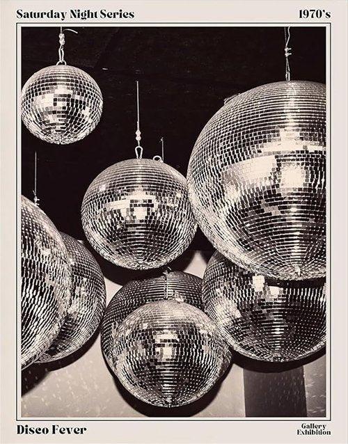 70s Disco Ball Vintage Wall Art – Black and White Funky Aesthetic Canvas Prints, Retro Newspaper-Inspired Posters for Bar Cart Decor or Bedroom, 12x16 inch Unframed Paperback bookcover – AVRBOOKS