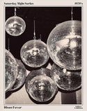 70s Disco Ball Vintage Wall Art – Black and White Funky Aesthetic Canvas Prints, Retro Newspaper-Inspired Posters for Bar Cart Decor or Bedroom, 12x16 inch Unframed Paperback bookcover – AVRBOOKS