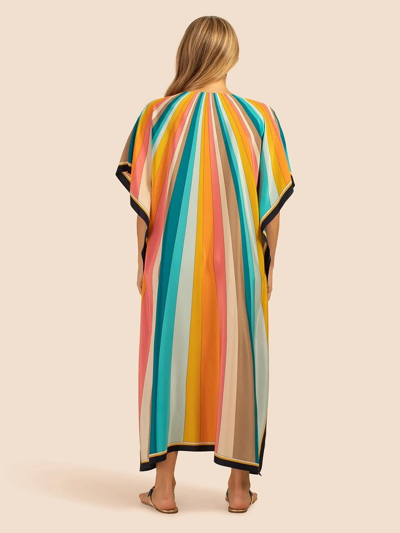 Beachy Waves Silk Crepe Kaftan J5676 image 2
