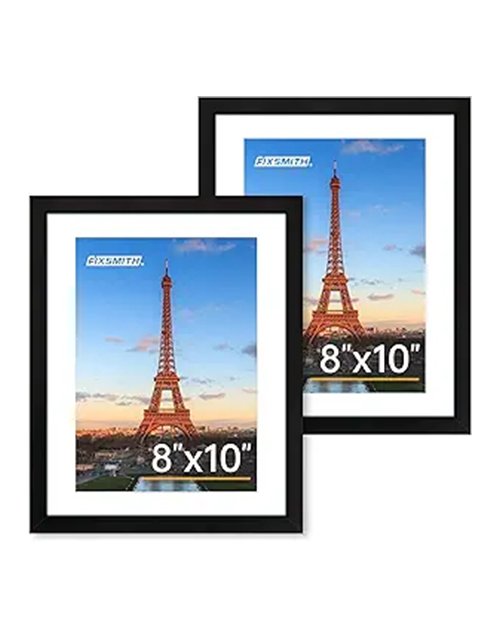 8x10 Picture Frame Set of 2 | Display 5x7 with Mat or 8x10 Without Mat | HD Plexiglass Photo Frames for Wall or Tabletop Use Paperback bookcover – AVRBOOKS