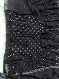 Black Faux Georgette With Embroidery Sequence Work Salwar Kameez Dupatta image 5