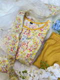 Multi Color Premium Cotton kurta with pant dupatta set image 9