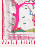 Women's Pure Litchi Silk Saree image 15