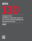 NFPA 13D, Standard for the Installation of Sprinkler Systems in One- and Two-Family Dwellings and Manufactured Homes 2025 Edition ISBN: 978-1455931477 ISBN 9781455931477 Paperback bookcover – AVRBOOKS