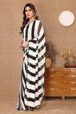 Pure Soft Georgette Silk Ready To Wear Saree With Blouse image 3