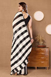 Pure Soft Georgette Silk Ready To Wear Saree With Blouse image 4