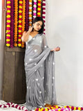 Faux Georgette Saree For Women image 4