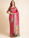 Heavy Banarasi Weaving Silk Saree For Women's image 1