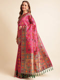 Heavy Banarasi Weaving Silk Saree For Women's image 2